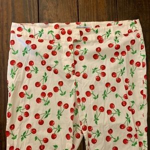 🍒 Cherry Print Crop Pants